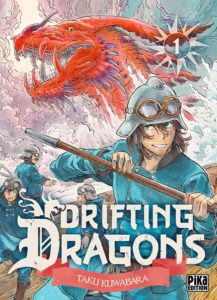 Couverture du tome 1 de Drifting Dragons chez Pika