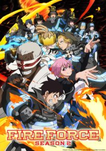 Affiche de la saison 2 de l'anime de Fire Force sur Wakanim